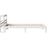  Okvir kreveta s uzglavljem bez madraca bijeli 90x200 cm - Bijela 90 x 200 cm | shoptok.hr