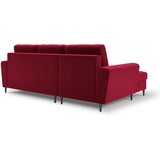 Cosmopolitan Design Crvena baršunasti sklopiva/s prostorom za odlaganje kutna garnitura (s lijevim kutom/s ležaljkom) Kyoto – | shoptok.hr