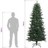  Umjetno božićno drvce s nogom 240 cm PVC i PE Zelena | shoptok.hr