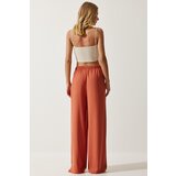  Women's Peach Flowy Knitted Palazzo Trousers | ePonuda.com