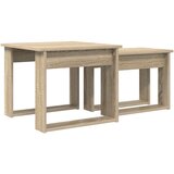  Set kavno mizico 2 pcs Sonoma hrast Konstruiran les, (5000120482) | Shoptok.si