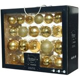 set kuglica za božićno drvce (zlatna, staklo, 42 kom.)  set kuglica za božićno drvce (zlatna, staklo, 42 kom.) Slike