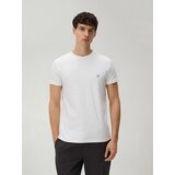 Reserved Pamučna majica slim fit - krem | shoptok.hr