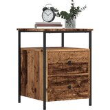 vidaXL Nočne omarice 2 kosa starinski les 44x45x60 cm inženirski les Cene