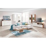 Hom`in SEDEŽNA GARNITURA, gladka tkanina krem barve | Shoptok.si