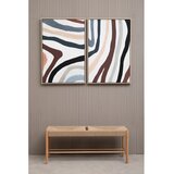 Premier Housewares Slike v kompletu 2 ks z okvirjem/na platnu 63x93 cm Astratto – | Shoptok.si