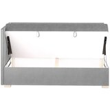 Ghado Sivi kutni dječji krevet s prostorom za odlaganje s madracem 90x200 cm Flexi - | shoptok.hr