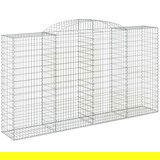  Obokane gabion košare 3 kosi 300x50x160/180 cm pocinkano železo | Shoptok.si