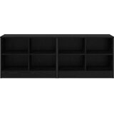  Ormarić za krevet s policom 2 kom. Crni hrast 66 x 33 x 48 cm - Crni hrast | shoptok.hr