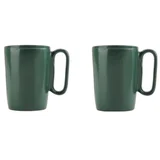 Vialli Design Temno sive lončene skodelice v kompletu 2 ks 250 ml Fuori –