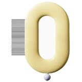 INF Zobčast glavnik iz nerjavečega jekla – nežno odstranjevanje dlak, (5000506048) Cene