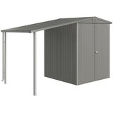 BIOHORT Europa Bočna nadstrešnica (D x Š: 1,56 x 1,5 m, Čelik, Kvarc sivo) | shoptok.hr