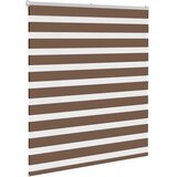 Zebra zavjesa Smeđa 135x100 cm Širina tkanine 130,9 cm Poliester | Shoptok.si