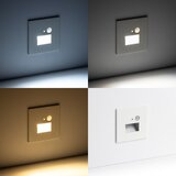  LED svetlo za stepenište sa senzorom pokreta LED/1,5W/230V 3000/4000/6000K | Eponuda.com