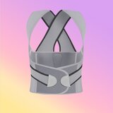 INF Korektor drže za moške in ženske - Podpora za hrbet Grey XL, (5000078117) | Shoptok.si
