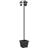 Lampa sa tri glave Crna 32 x 32 x 188 cm Aluminij i ABS | Eponuda.ba