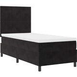 Box spring postelja z vzmetnico in LED črna 90x200 cm žamet, (22081089) | Shoptok.si
