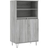 Maison Chic Visoka omara - Komoda - Predalnik siva sonoma 60x36x110 cminženirski les, (21718747) Cene