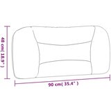 vidaXL Vzglavna stranica kapučino 90 cm umetno usnje, (21048559) | Shoptok.si