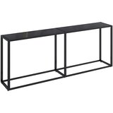  Konzolni stol crni 200 x 35 x 75,5 cm od kaljenog stakla | shoptok.hr