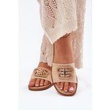 Boto Flat Women's Slippers With Decorative Detail Beige Nenitta | ePonuda.com