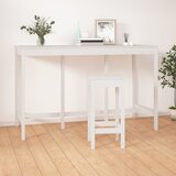  Barski stol bijeli 180x80x110 cm od masivne borovine | shoptok.hr