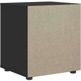 vidaXL nočna omarica VISNES Black 45x40x50 cm inženirski les | Shoptok.si