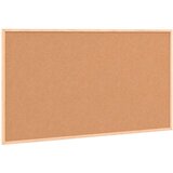 vidaXL Magnetska bijela ploča s okvirom od punog borovine 100x55 cm | shoptok.hr