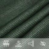 vidaXL Jedro za zaštitu od sunca 160 g/m² tamnozeleno 3 x 6 m HDPE | shoptok.hr