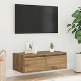 TV ormarić s LED svjetlima boja artisan hrasta 75x35,5x25 cm | shoptok.hr
