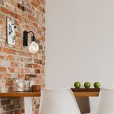  Zidna svetiljka ASTRID 1xE27/60W/230V u sjajnoj crnoj boji | Eponuda.com