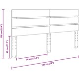  Uzglavlje Crni hrast 100 cm Konstruirano drvo | shoptok.hr