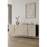 Hanah home komoda Evva 150, 150 cm, antracit / zlatna / travertin | Eponuda.com