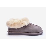 Boto Women's Slippers With Faux Fur Gray Lanose | shoptok.hr