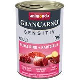 animonda GranCarno Adult Sensitive 24 x 400 g - Govedina in krompir | shoptok.hr