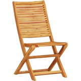 vidaXL Set 2 Naravni les Trden akacijev les Miza dolga 60 cm Zložljiv | Shoptok.si