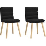 Maison Chic Jedilni stoli - Vzorci stoli 2 kosa črno blago A252, (22032234) | Shoptok.si