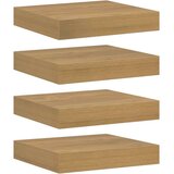  Stenska polica 4 pcs Rjava 23 x 23,5 x 4 cm Konstruiran les, (5000201414) | Shoptok.si