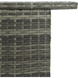  Vrtni barski stol sivi 120 x 55 x 110 cm od poliratana | Eponuda.ba