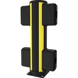 Axelent Sredinski stebrič za zaščito pred trki X-Protect, višina 870 mm, dva priključka, na nasprotnih straneh | Shoptok.si