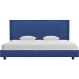  Posteljni okvir brez vzmetnice modra tkanina 150x200 cm, (21829661) | Shoptok.si