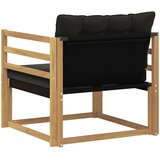 Set vanjskih sofa Čvrsto drvo akacije i Textilene Bijela | shoptok.hr