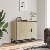 vidaXL Komoda sonoma hrast 94x35x76 cm izrađeno drvo | shoptok.hr