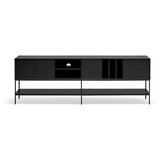 Teulat Črna TV omarica 220x74x45 cm Platt – | Shoptok.si