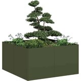 vidaXL Sadilnik Olive Green 80x80x40 cm Hladno valjano jeklo | Shoptok.si