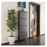 Hanah home Ormar za cipele 4 Piece Metal Anthracite | ePonuda.com