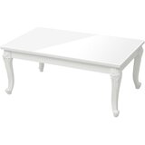  Stolić za kavu sjajni bijeli 100 x 50 x 42 cm konstruirano drvo | shoptok.hr