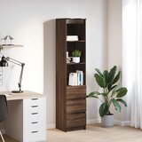 vidaXL Visoka ploča smeđi hrast 37,5x35x180 cm izrađeno drvo | shoptok.hr