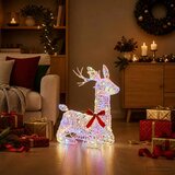  3D Božićni irvas LOVIISA 140 LED lampica Višebojno - Šareni | shoptok.hr