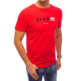 DStreet T-shirt męski z nadrukiem czerwony Cene